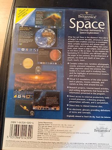Knjige, audio i video formati: Encylopaedia Britannica – Space (PC CD-ROM) Interaktivni edukativni — 5