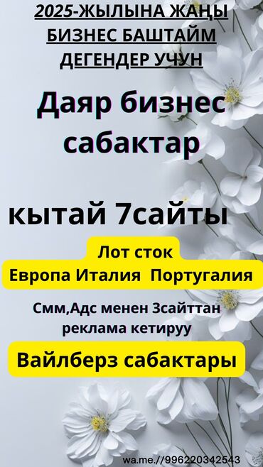 няня аламедин 1: Даяр бизнес сабактар менен пайдаланып онлайн иштеп күнүнө