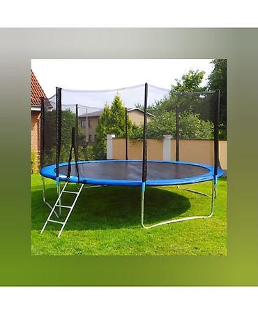 İdman və istirahət: Uşaq üçün dairəvi trampolin - Ölçülər: 183 × 244 × 305 sm (şəkildə — 2