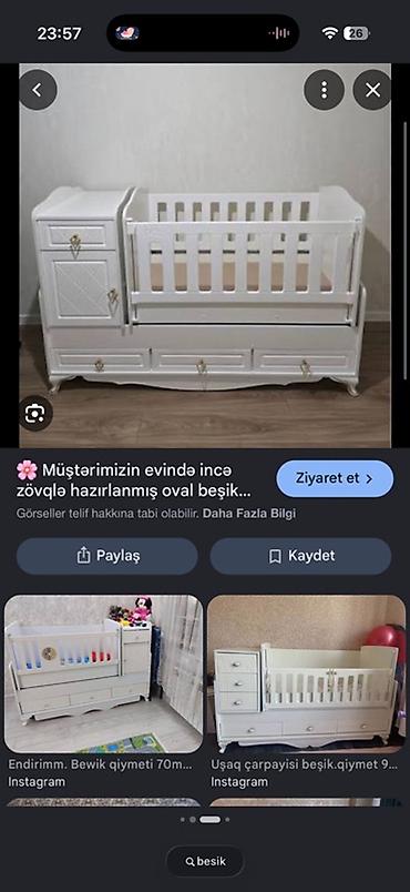 foresta mebel gence: Uşaq beşiyi- cox az istifade olunub real aliciya endirim olunacaq — 3