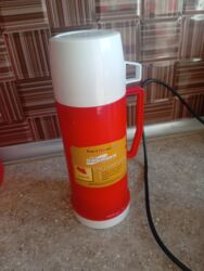 Çaydanlar və qəhvədanlar: Rəng - Qırmızı, Termos, Şüşə, 0,5 bucket volume l