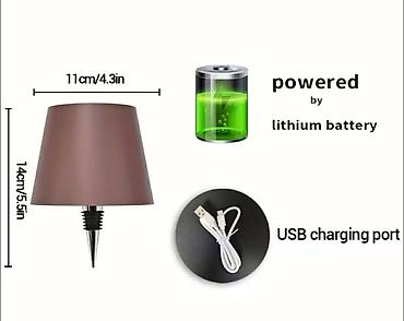 staklene case maxi: LED lampa za vinske flaše – prenosiva, USB punjiva - Dekorativna LED — 4