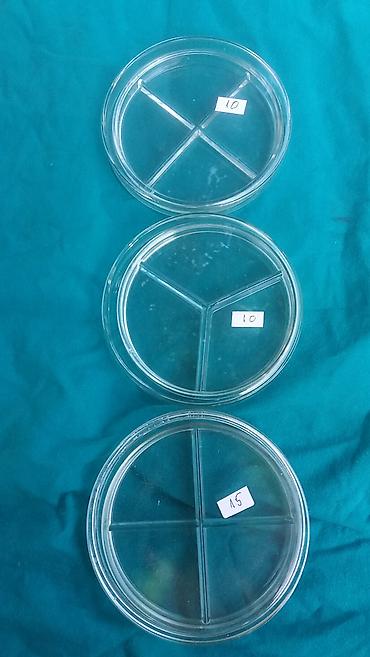 Ostali medicinski proizvodi: Stomatološke posude Petri šolje Podeljene petri šolje Inox opal — 27