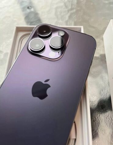 iphone tecili: IPhone 14 Pro, 128 GB, Deep Purple, Simsiz şarj, Sənədlərlə, Face ID