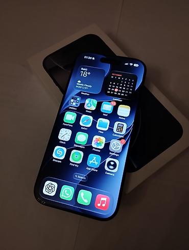 12 pro ikinci el: IPhone 16 Pro, 128 GB, Black Titanium, Simsiz şarj, Face ID, Sənədlərlə — 2