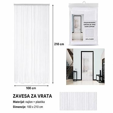 zavese od trske: KMT Pena zavesa 48 štapića 296442 Dekorativna zavesa za odvajanje — 1