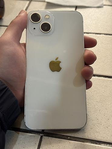 apple 6s: IPhone 13, Б/у, 128 ГБ, Белый, Чехол, 72 % — 1