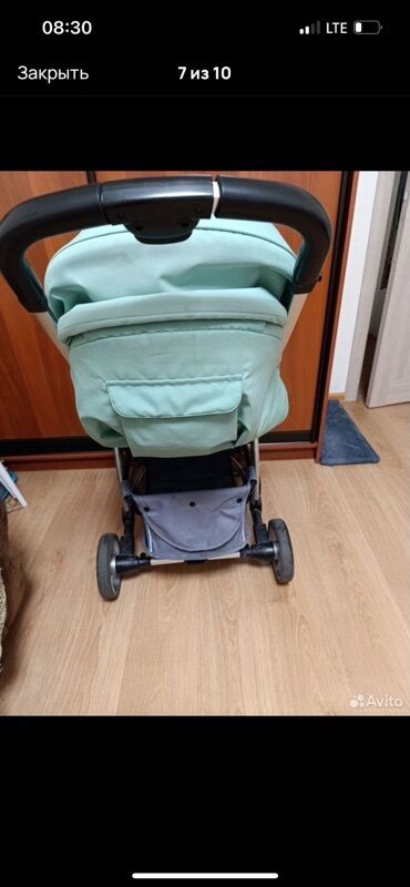 Коляски: Коляска, цвет - Голубой, Б/у — 9