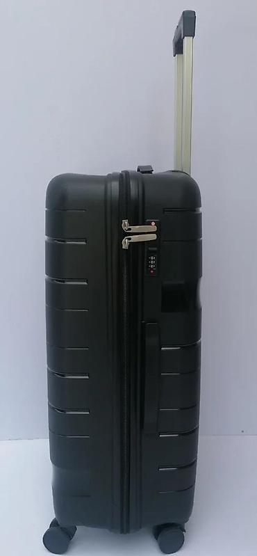 Putni koferi i torbe: Tvrdi kofer na točkiće – tamno siva/uglano crna boja - Materijal — 3
