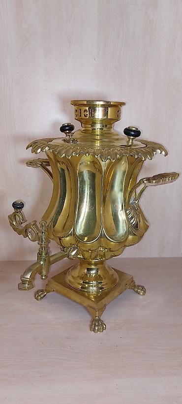 samovar 10 litre: 19-cu esrin sonlari Tula istehsali samovar 7-litrlikdir, materiali; — 8