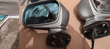 инструмент для кузовных работ: Боковое левое Зеркало Honda 2002 г., Б/у, цвет - Серебристый, Оригинал