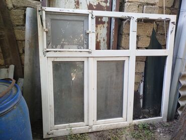 plastik qapi pencere sirketleri: İşlənmiş İki qat şüşə paketi Plastik pəncərə, Еni: 164 sm, Uzunluğu: 145 sm, Pulsuz quraşdırma