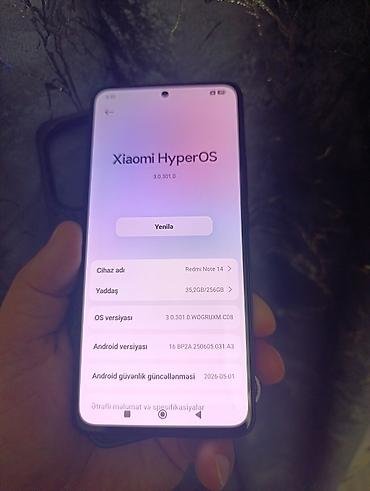 Mobil telefonlar: Redmi Note 14, 256 GB, rəng - Qara — 4