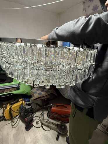 люстра потолочная светодиодная: Круглая потолочная люстра с хрусталём - Тип: подвесная/потолочная