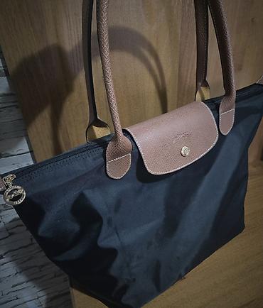 longchamp сумка: Сумка Longchamp размера L - Цвет: черный - Состав нейлон - — 2