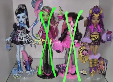 детский игровой набор play doh: Monster High kuklalar g3 Bütün kukla aksesuarları yerindədir, doll