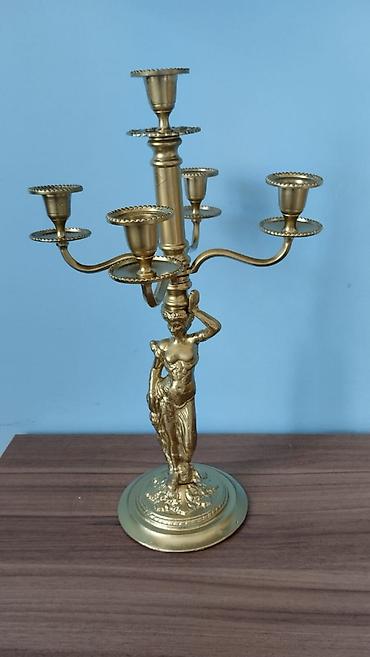 Şamdanlar: Bürünc materiallı hündür şamdan — 1