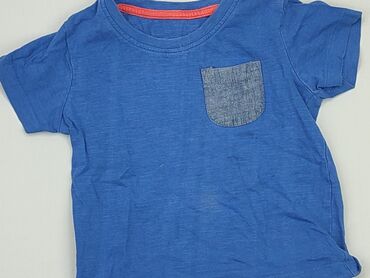 koszulka niebieska: T-shirt, 12-18 months, condition - Good