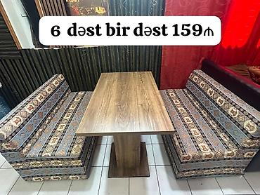 kafe ucun divanlar: Kafe restoran uçun divan 6dest bir dest 159₼ satılır dest daxildi iki — 1