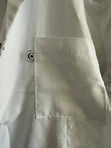 Tibbi geyim: MONOTIP Original qısaqoll laboratoriya/xalat köynəyi - Rəng: ağ - — 2