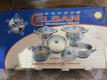 кухонный сервиз: Набор посуды ELSAN Stainless Steel (серия Nüans / Super Set)