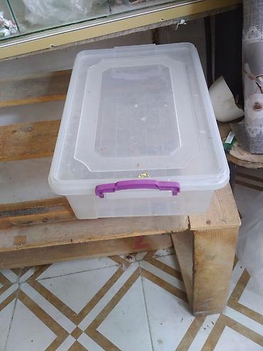 şef qapi: Şəffaf plastik saxlama qutusu coxlu sayda var - Material: möhkəm — 2