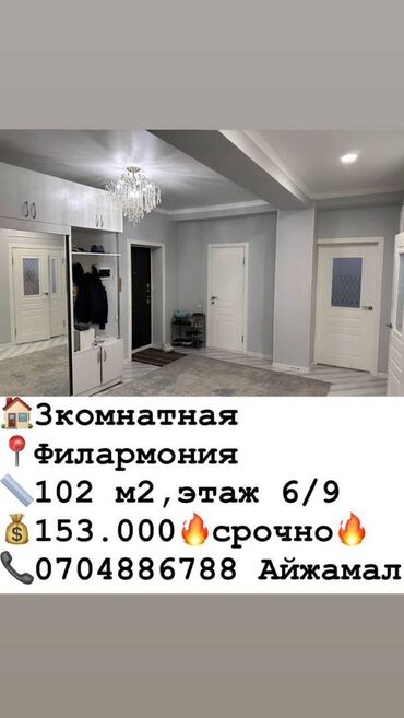 Продажа домов: 3 комнаты, 102 м², Элитка, 6 этаж, Евроремонт