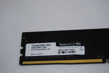 Operativ yaddaş (RAM): Operativ yaddaş (RAM) 4 GB, 1600 Mhz, DDR3, PC üçün, İşlənmiş — 6
