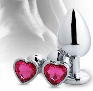 интимные смазки: Анальная пробка, анальные пробки с кристалом в форме сердца. Анальная