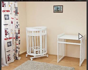 Beşiklər: Modul tipli uşaq beşiyi – 7‑də 1 çoxfunksiyalı sistem - Dairəvi/oval — 5