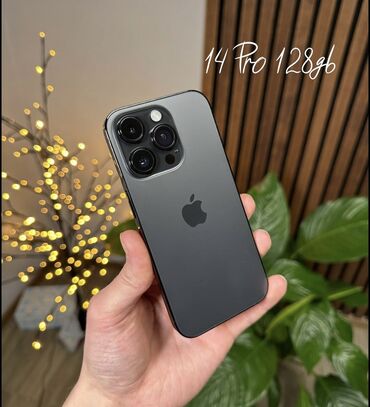 оборудование для фото: IPhone 14 Pro, Б/у, 128 ГБ, Black Titanium, Зарядное устройство, Защитное стекло, Чехол, 85 %