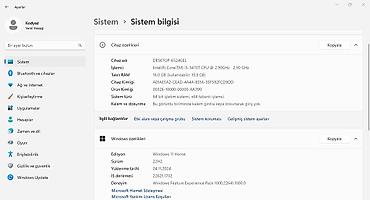Masaüstü kompüterlər və iş stansiyaları: Masaüstü kompüter komplekti Texniki göstəricilər: - ƏS: Windows 11 — 7