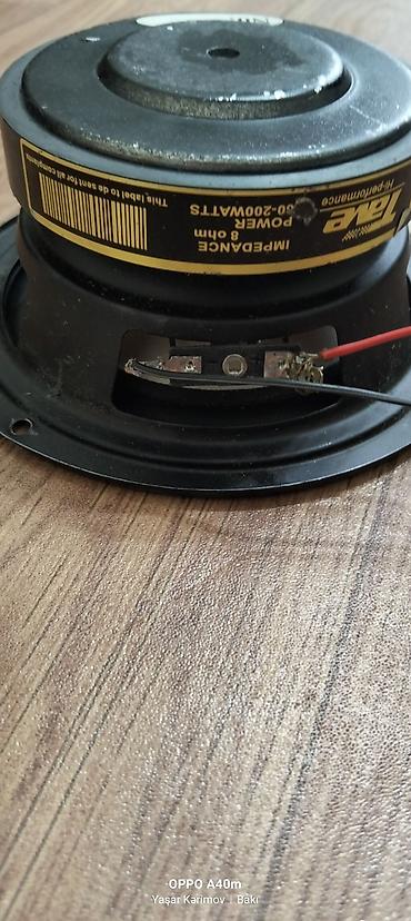 ipod classic: Tave Hi-performance orta/woofer dinamiki - Ölçü: təxmini 6.5" — 2