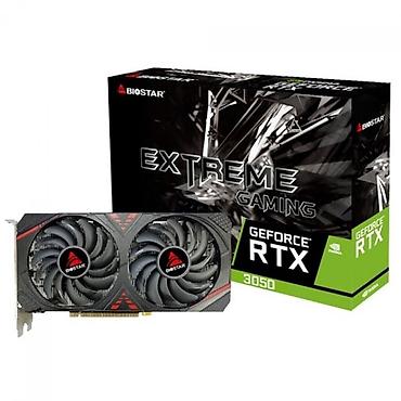gaming monitör: BIOSTAR GeForce RTX 3050 Extreme Gaming videokart - NVIDIA GeForce — 3