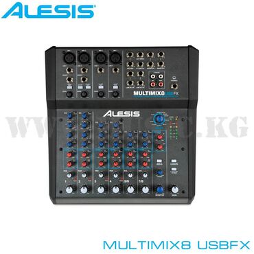 Динамики и музыкальные центры: Микшерный пульт Alesis MultiMix 8 USB FX ALESIS MultiMix 8 USB FX –
