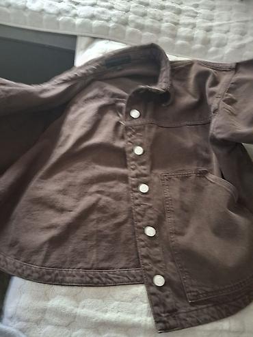 lacoste kacket: Braon krojena jakna/šaketo sa dugmićima Zara M velicina Nova - — 3