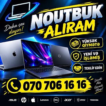 komputer notebook: YÜKSƏK QİYMƏTƏ YENİ VƏ İŞLƏMİŞ ALIŞI NOUTBUK, PS5, MACBOOK ALIRAM — 1