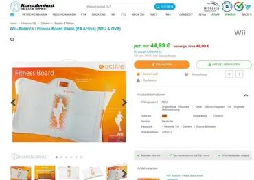 Oprema za video igre: AKCIJA 0113 Wii - Premium Fitness Board; Belo-Naranđasta boja; Malo — 4