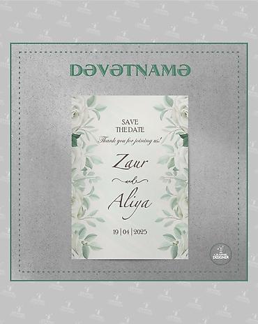 usta yeri: Dəvətnamə dizaynı – “Save the Date” kolleksiyası 💌 Toy dəvətnamələri — 6