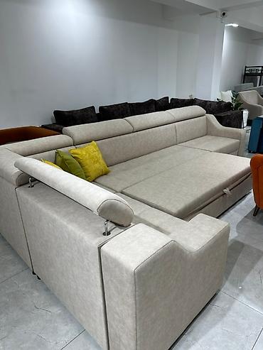 sofa: Просторный модульный угловой диван с раскладным механизмом — 3