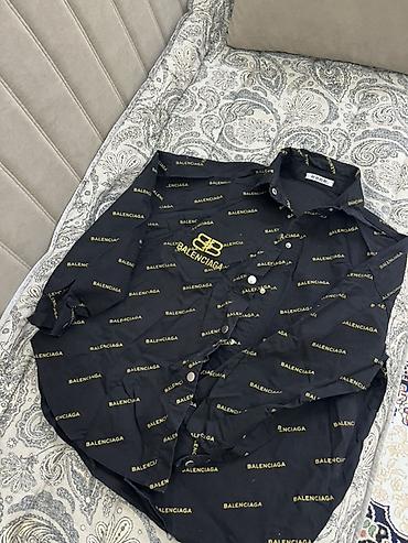 Рубашка с длинным рукавом Balenciaga - Цвет: черный - Принт