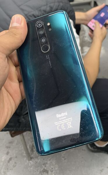 симка корпоратив: Redmi, Redmi Note 8 Pro, Б/у, 128 ГБ, цвет - Зеленый, 2 SIM