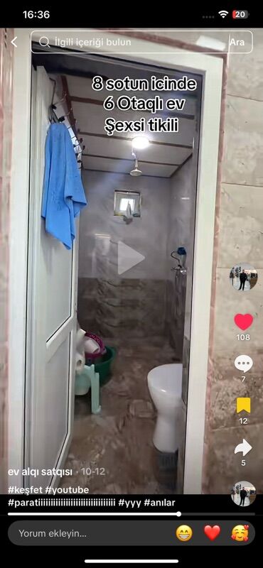 Həyət evləri və villaların satışı: Salam sexsi evimizi satib tecili kocuruk 8 sotda 5 otaqli kamunallari — 24