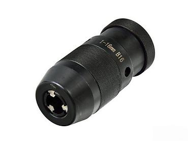 mustang testera: Bezkjučna stezna glava za bušilicu 1–16 mm, konus B16 - Opseg — 1