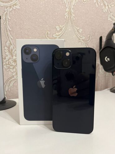Apple iPhone: IPhone 13, 256 GB, Qara, Zəmanət, Simsiz şarj, Face ID