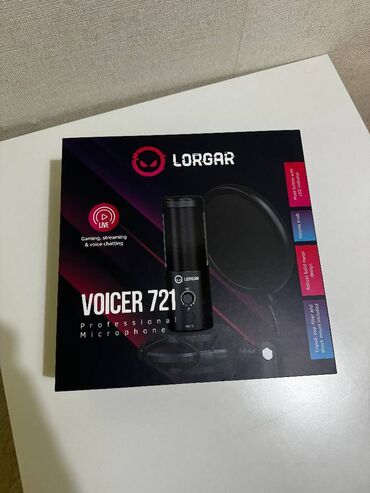 mikrofon za karaoke: Mikrofon Lorgar Voicer 721 LRG-CMT721 Gaming Təzədir. Quraşdırılması