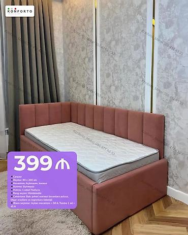 Çarpayı – Konforto Mebel - Ölçü: 90 × 200 sm - Mexanizm: Açılmayan
