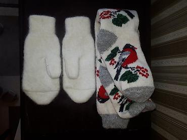 lucky socks: Комплект - гольфы носки и варежки, новые. Очень милый рисунок - — 3