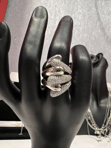 кольцо из камня: Кольца серебро высшего качества 925 с Турции камни циркон, не пустые