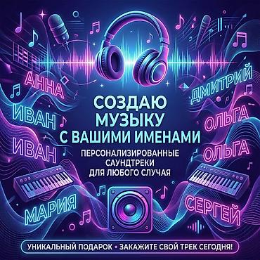 Кызматтар: Персонализированные музыкальные треки с вашим именем. музыка будет — 1